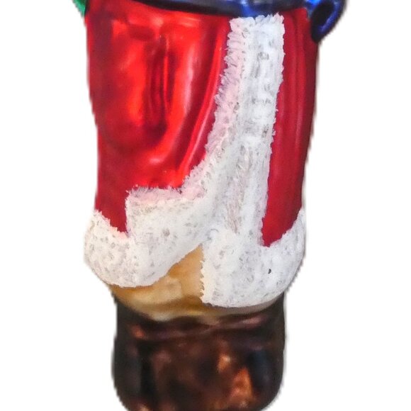 Blown Glass Ornament Santa Claus Old Style Vintage Germany Saint Nick Nicholas - Picture 5 of 10